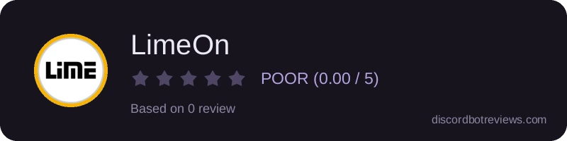 Rating widget preview for LimeOn