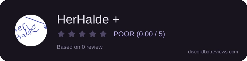 Rating widget preview for HerHalde +