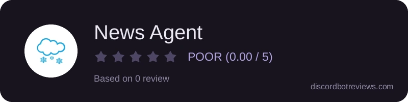 Rating widget preview for News Agent