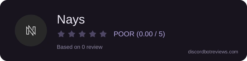 Rating widget preview for Nays 