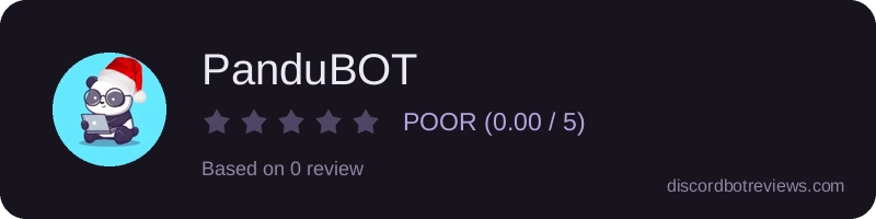 Rating widget preview for PanduBOT