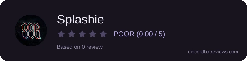 Rating widget preview for Splashie
