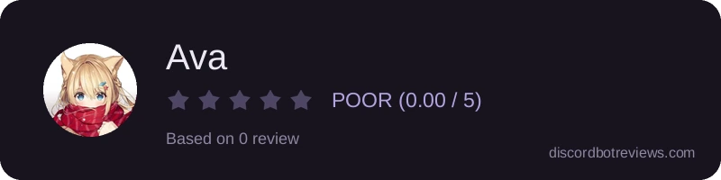Rating widget preview for Ava
