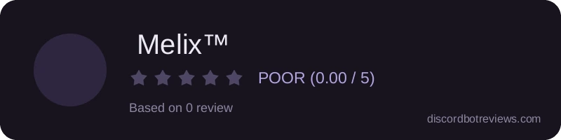 Rating widget preview for  Melix™