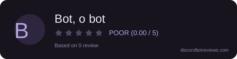 Rating banner for Bot, o bot