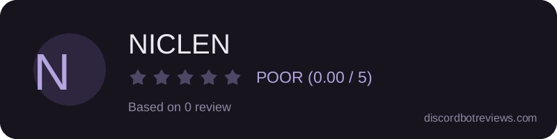 Rating widget preview for NICLEN