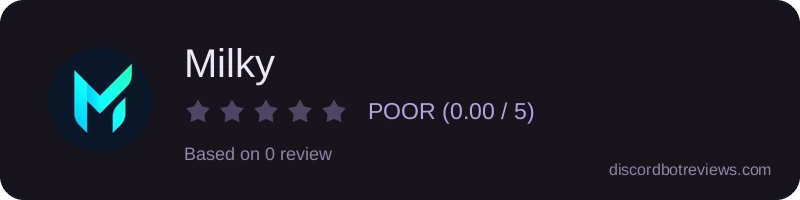 Rating widget preview for Milky