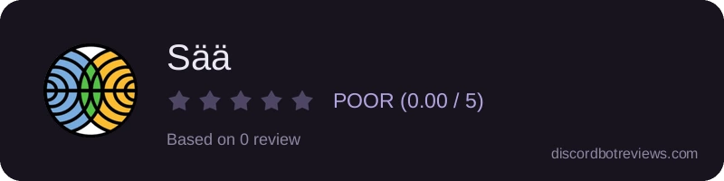 Rating widget preview for Sää