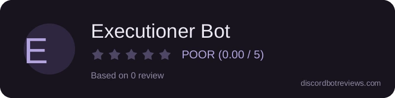 Rating widget preview for Executioner Bot