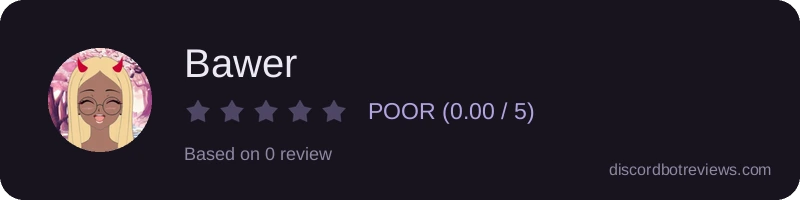 Rating widget preview for Bawer