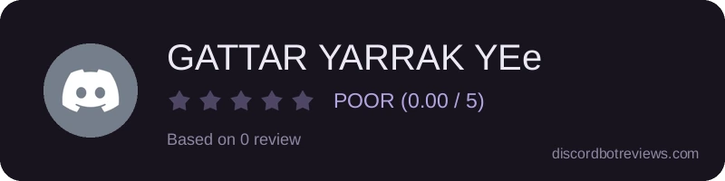 Rating widget preview for GATTAR YARRAK YEe