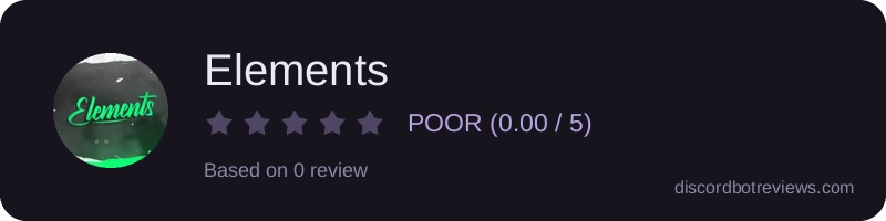 Rating widget preview for Elements