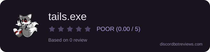 Rating widget preview for tails.exe