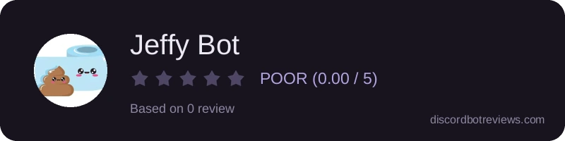 Rating widget preview for Jeffy Bot