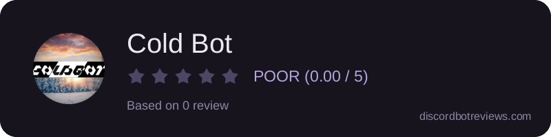 Rating widget preview for Cold Bot