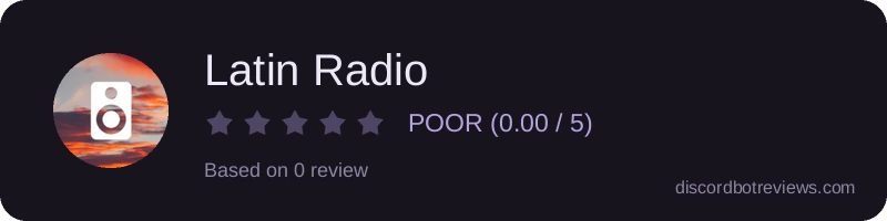 Rating widget preview for Latin Radio