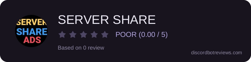 Rating widget preview for SERVER SHARE