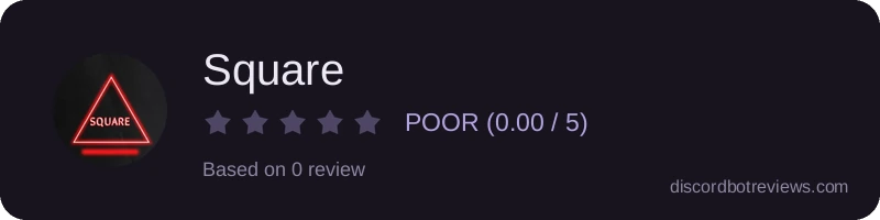 Rating widget preview for Square