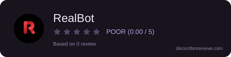 Rating widget preview for RealBot