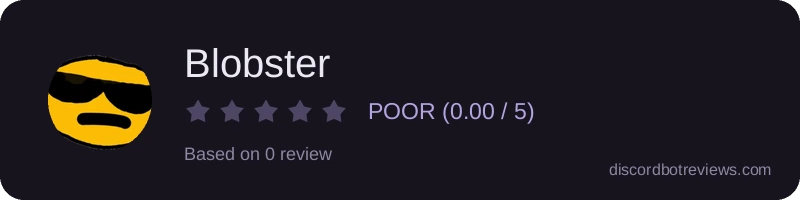 Rating widget preview for Blobster