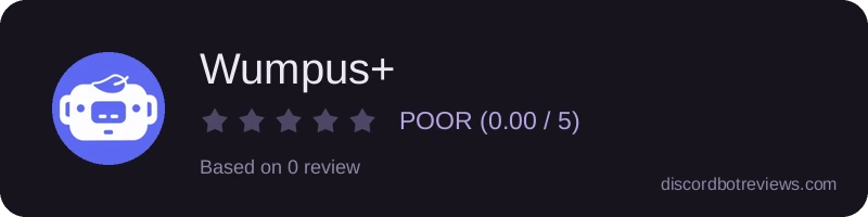 Rating widget preview for Wumpus+