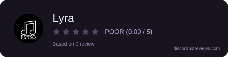 Rating widget preview for Lyra