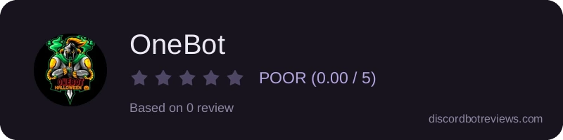 Rating widget preview for OneBot