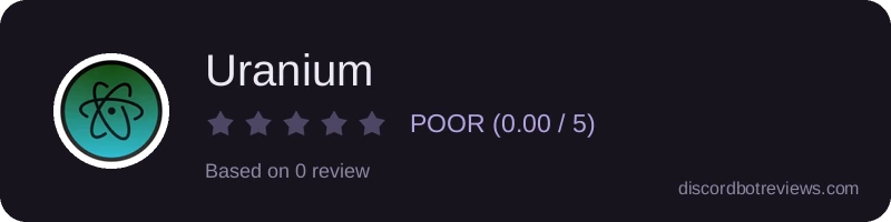 Rating widget preview for Uranium