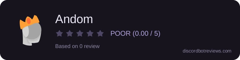 Rating widget preview for Andom
