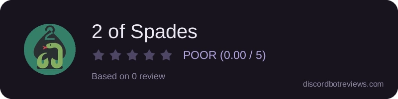 Rating banner for 2 of Spades