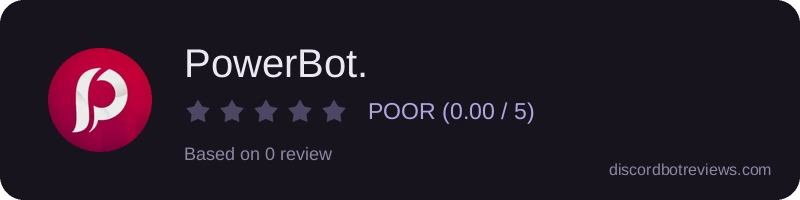 Rating widget preview for PowerBot.