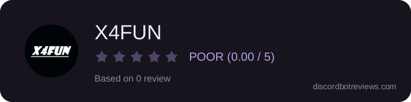 Rating widget preview for X4FUN