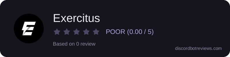 Rating widget preview for Exercitus