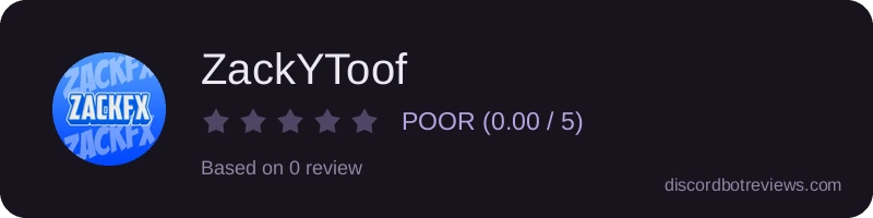 Rating widget preview for ZackYToof