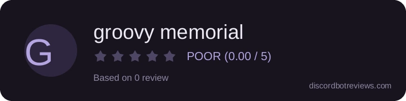 Rating widget preview for groovy memorial
