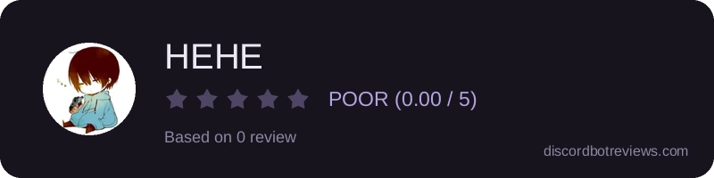 Rating widget preview for HEHE