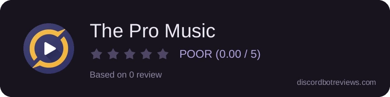 Rating widget preview for The Pro Music