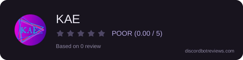 Rating widget preview for KAE