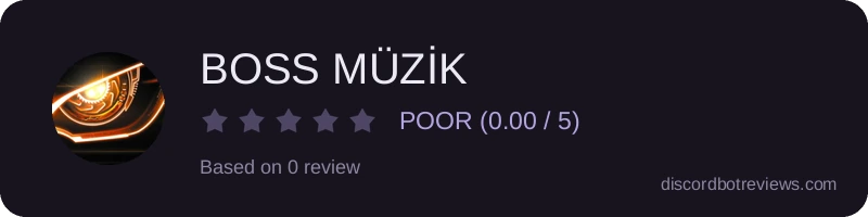 Rating widget preview for BOSS MÜZİK