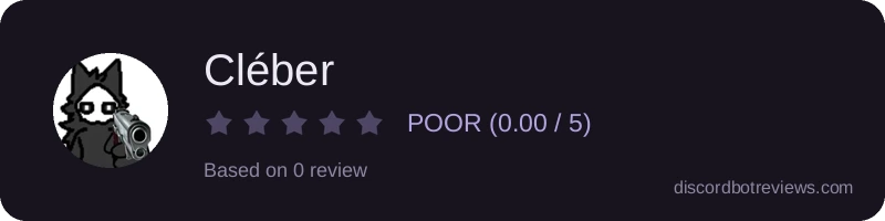 Rating widget preview for Cléber