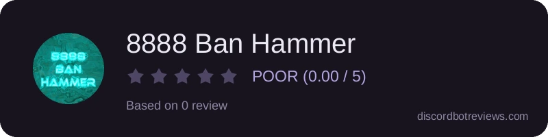 Rating widget preview for 8888 Ban Hammer