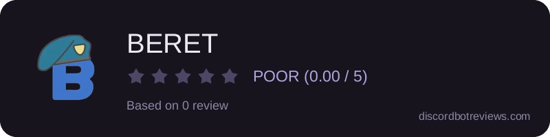 Rating widget preview for BERET
