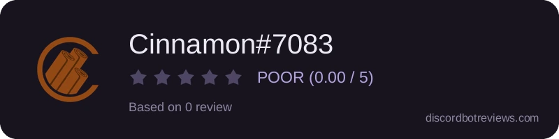 Rating widget preview for Cinnamon#7083