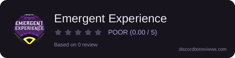 Rating widget preview for Emergent Experience