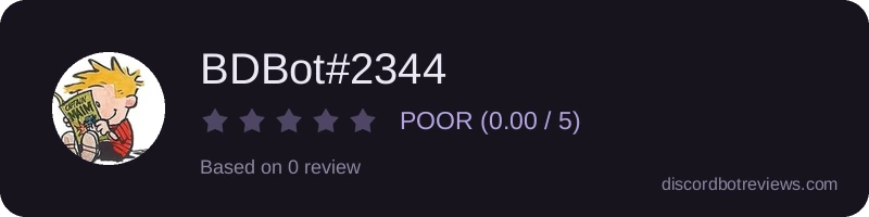 Rating widget preview for BDBot#2344