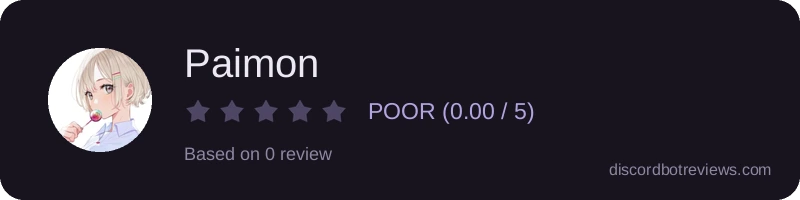 Rating widget preview for Paimon