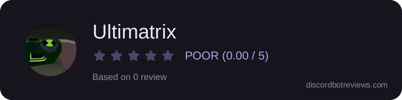 Rating widget preview for Ultimatrix