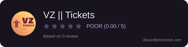 Rating widget preview for VZ || Tickets