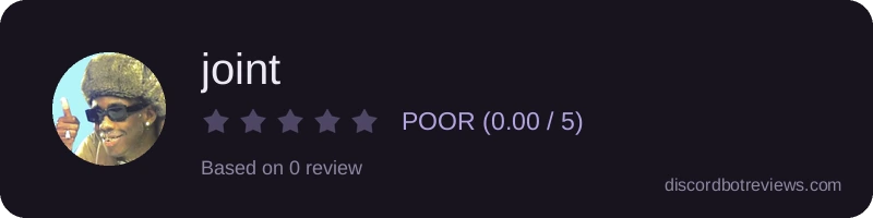 Rating banner for joint