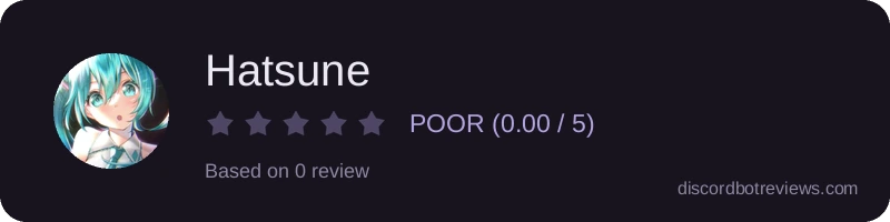 Rating widget preview for Hatsune